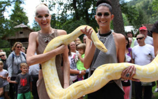 Šov pitonov in modna revija 5 Šov pitonov v Mozirskem gajui