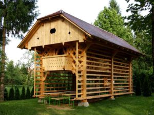 Mozirski gaj - home 18 kozolec toplar 1 - Mozirski gaj - park cvetja in muzej na prostem